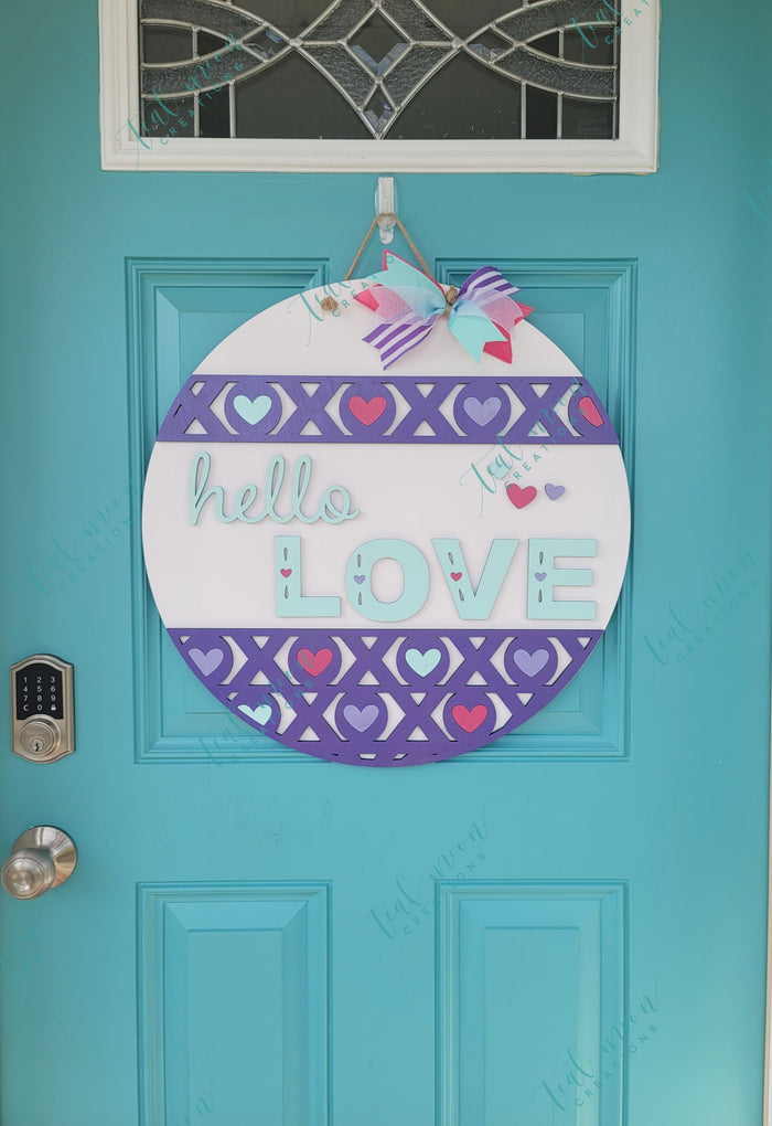Hello Love Door Hanger- wholesale