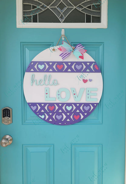 Hello Love Door Hanger- wholesale