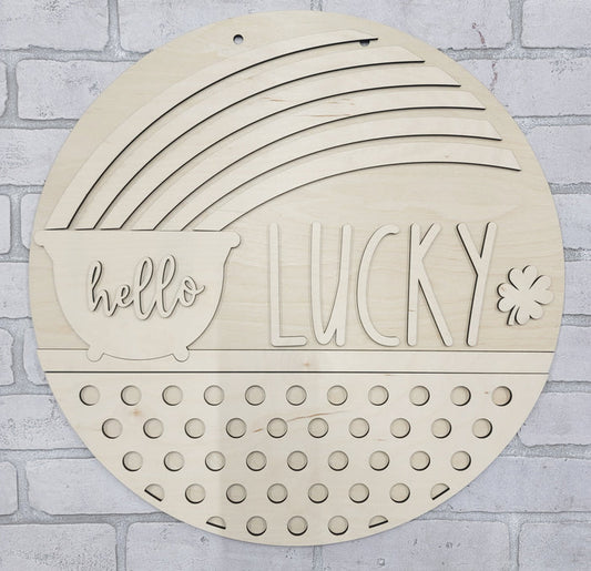 Hello Lucky Rainbow Door Hanger- wholesale
