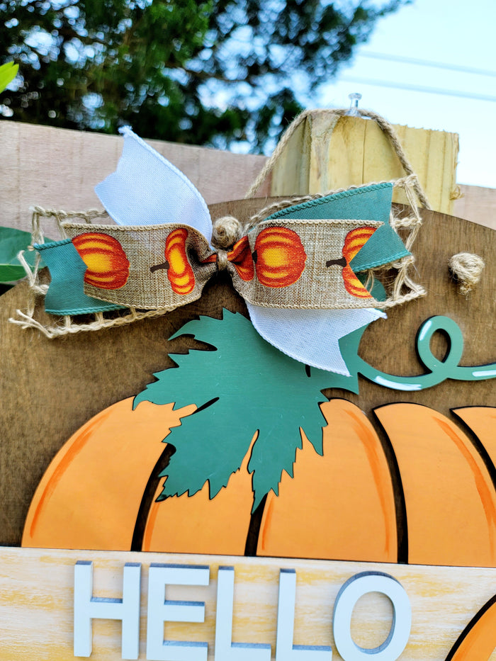 Hello Pumpkin Door Hanger- wholesale