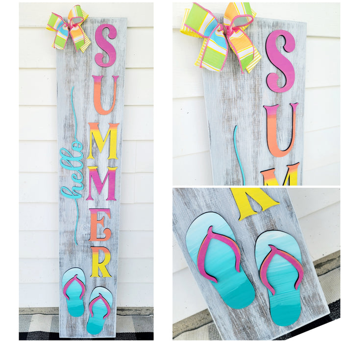 Hello Summer Porch Leaner