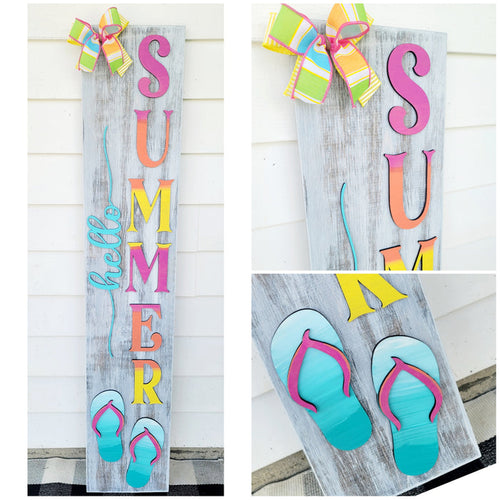 Hello Summer Porch Leaner