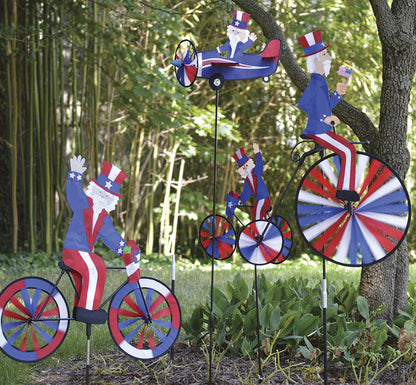 High Wheel Bike Spinner - Uncle Sam