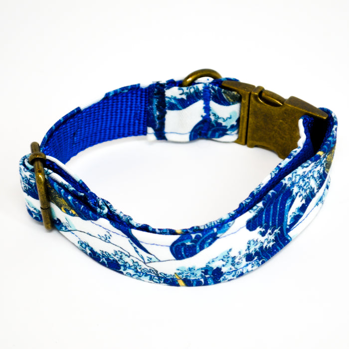 Hokusai Eco Canvas Dog Collar