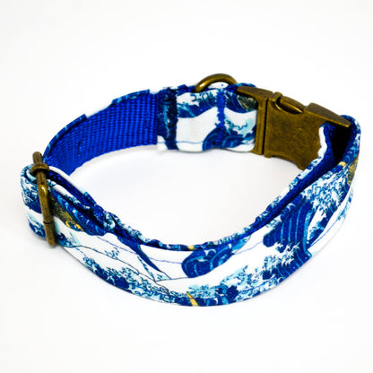 Hokusai Eco Canvas Dog Collar