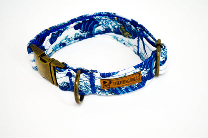 Hokusai Eco Canvas Dog Collar