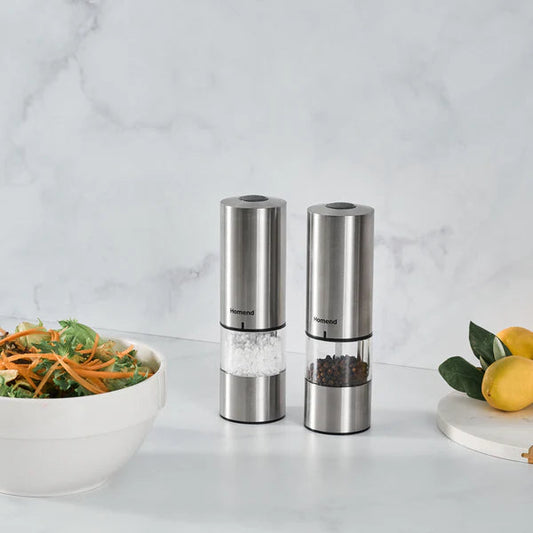 Homend Grindgo 6004UK Moulin à Épices Rechargeable, Inox