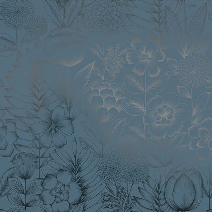 SINGLE ROLL / Metallic Blue RIbbon