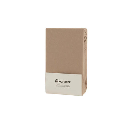 Housse de matelas Jerseystretch Karaca Home, 120x200+30 cm, Beige
