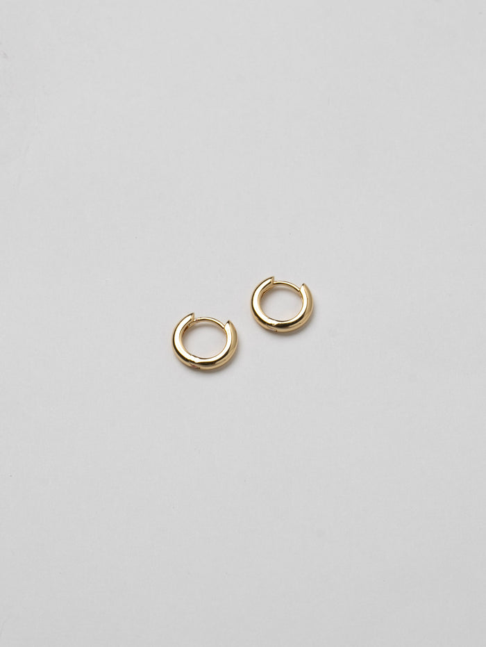 Wolf Circus Huggie Hoop Earrings in Gold-Earrings-wolfcircus.com