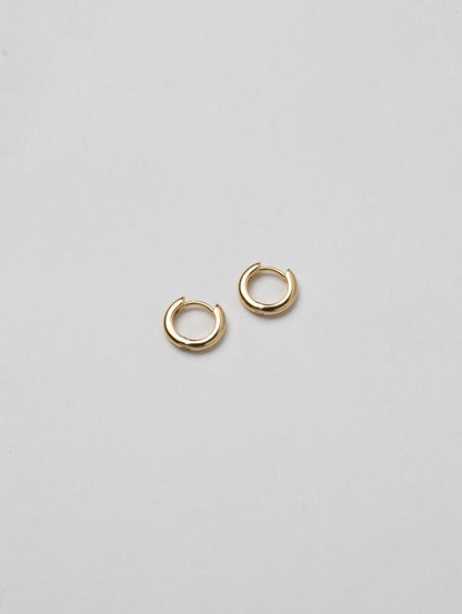 Wolf Circus Huggie Hoop Earrings in Gold-Earrings-wolfcircus.com