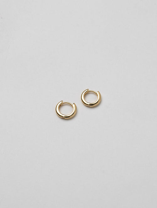 Wolf Circus Huggie Hoop Earrings in Gold-Earrings-wolfcircus.com