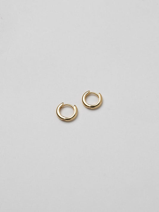 Wolf Circus Huggie Hoop Earrings in Gold-Earrings-wolfcircus.com