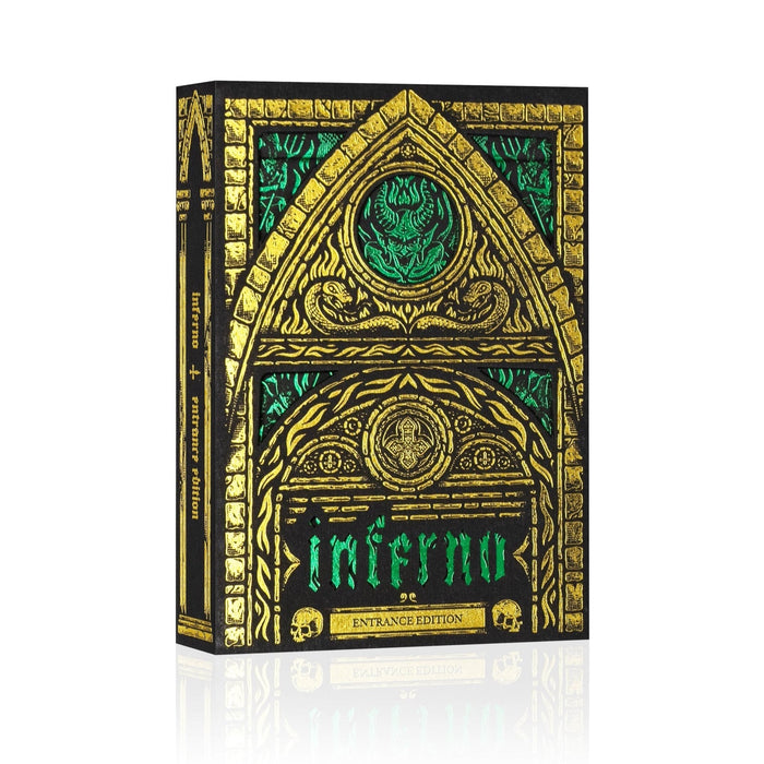Inferno Playing Cards Emerald Blaze Playing Cards by Darkside Playing Card Co