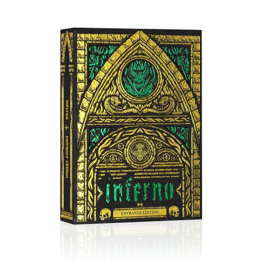 Inferno Playing Cards Emerald Blaze Playing Cards by Darkside Playing Card Co