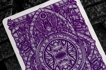Inferno Violet Vengeance Playing Cards Playing Cards by Darkside Playing Card Co