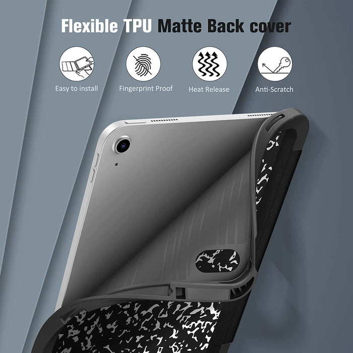 iPad 11th Gen A16 Chip (2025)/iPad 10th Generation 10.9-Inch SlimShell Case w/Soft TPU Stand Back & Pencil Holder | Fintie