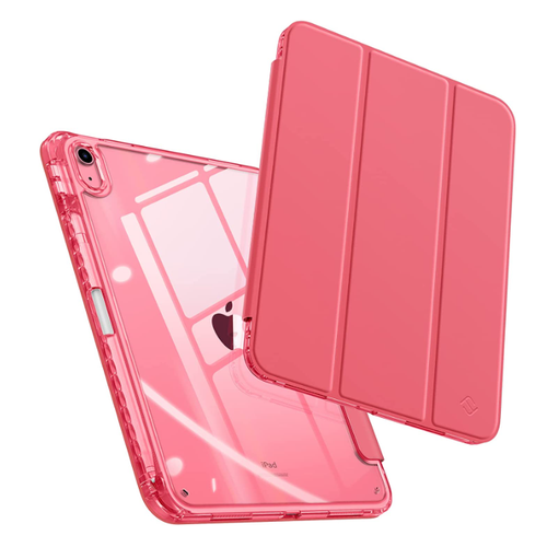iPad 11th Gen (A16 Chip), iPad 10th Gen (10.9", 2022) Slim Case w/ Crystal Transparent Back Cover & Pencil Holder | Fintie