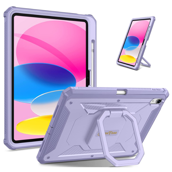 iPad A16 11th Gen/ iPad 10th Gen Tuatara Rugged  Kickstand Case with Screen Protector | Fintie