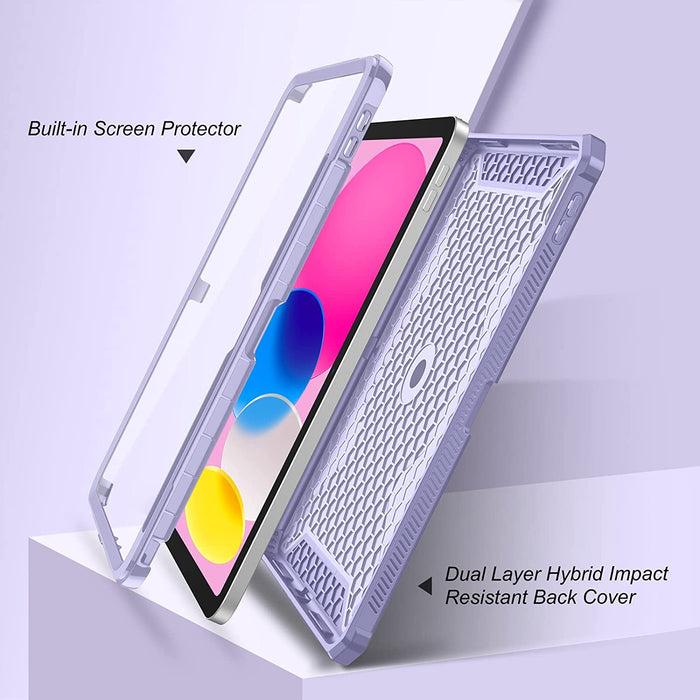 iPad A16 11th Gen/ iPad 10th Gen Tuatara Rugged  Kickstand Case with Screen Protector | Fintie