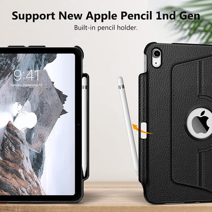 iPad (A16) 11th Gen/iPad 10th Gen 360-Degree Rotating Case w/Pencil Holder | Fintie