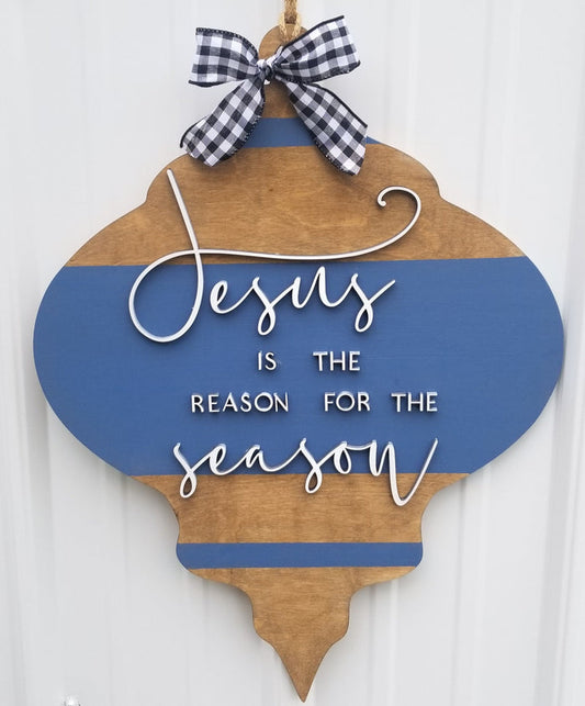 Jesus is the Reason for the Season Door Hanger- wholesale