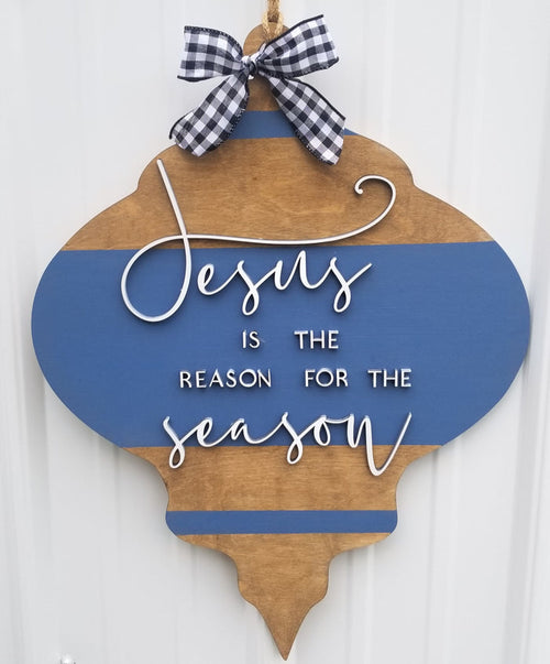 Jesus is the Reason for the Season Door Hanger