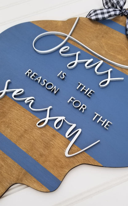 Jesus is the Reason for the Season Door Hanger