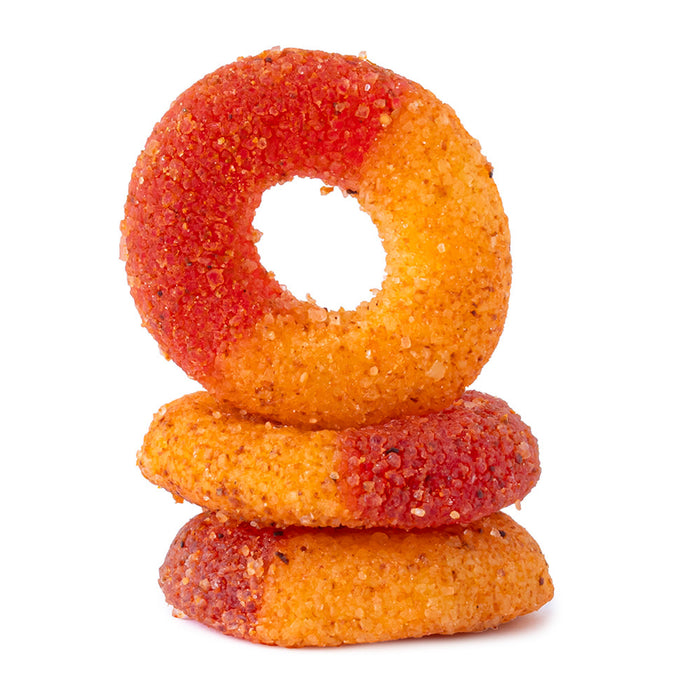 Jovy Mexi Land Peach Gummy Rings Candy - 5 LB