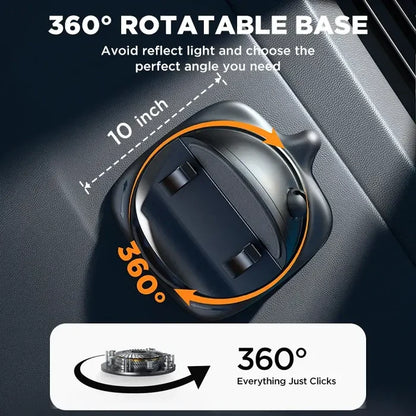 A close up of a car seat with a button on it