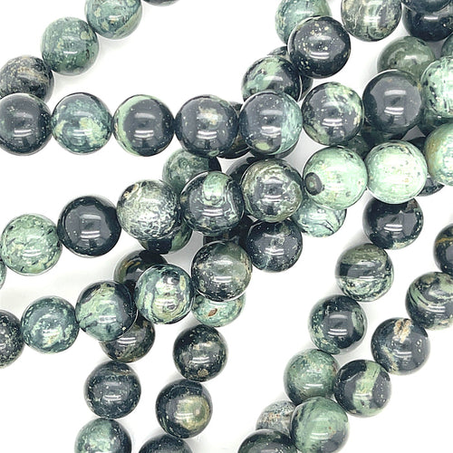 Kambaba Jasper gemstone strand, jewelry strands