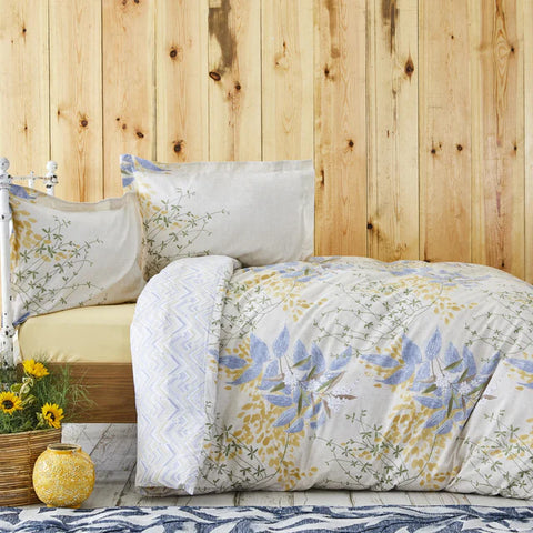Karaca Clarinda, Ensemble de Housse de Couette 100% Coton, Double