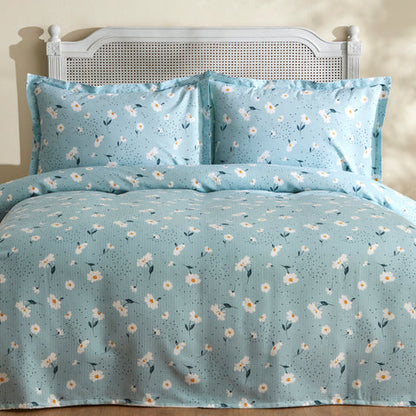 Karaca Daisy, Ensemble en Piqué 100% Coton, Double, Menthe
