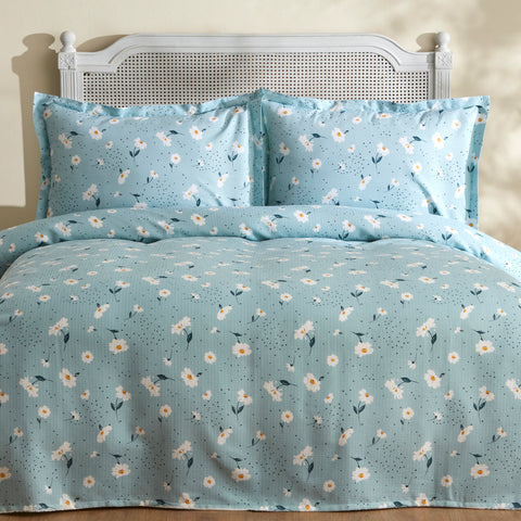 Karaca Daisy, Ensemble en Piqué 100% Coton, Double, Menthe