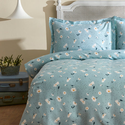 Karaca Daisy, Ensemble en Piqué 100% Coton, Double, Menthe