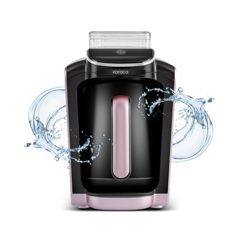 Karaca Hatır Aqua Machine à Café Turque Automatique avec Réservoir d’Eau, Rose Gold
