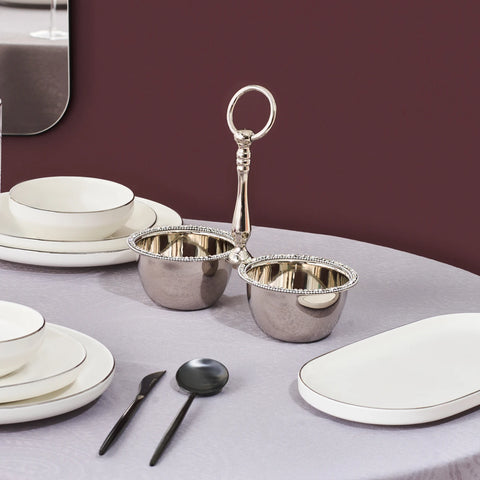 Karaca Home Majesty Set de 2 Coupelles à Snacks