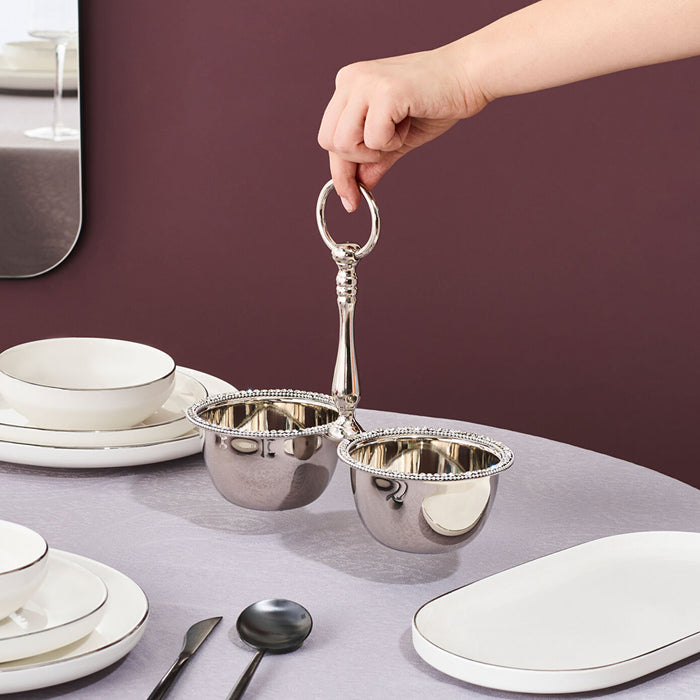 Karaca Home Majesty Set de 2 Coupelles à Snacks