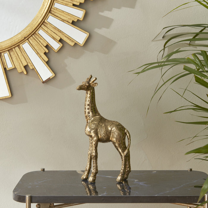 Karaca Home Statuette Girafe Or