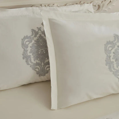 Karaca Home Tuğba 8 Pièces Ensemble de Linge de Lit Private Silver