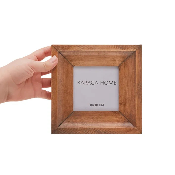 Karaca Home Woodland Cadre en Bois 10x10 cm