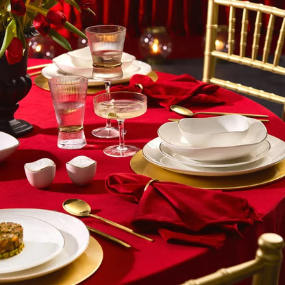 Karaca Red Carpet Collection Service de table Streamline Middle pour 12 personnes, 56 pièces