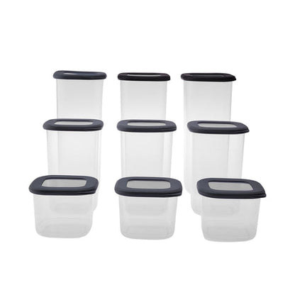 Karaca Rise Ensemble de 9 Contenants de Rangement Anthracite