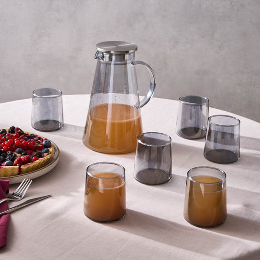 Karaca Serene Ensemble de 7 Verres, Anthracite