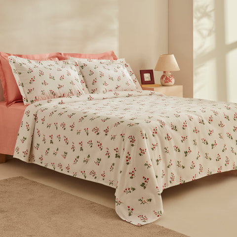 Karaca Silvie, Ensemble en Piqué 100 % Coton, Rouge