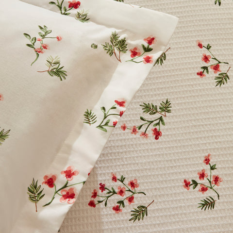 Karaca Silvie, Ensemble en Piqué 100 % Coton, Rouge
