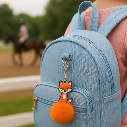 ✨ Keychain: Pom Pom Pets ~ Fox 🦊