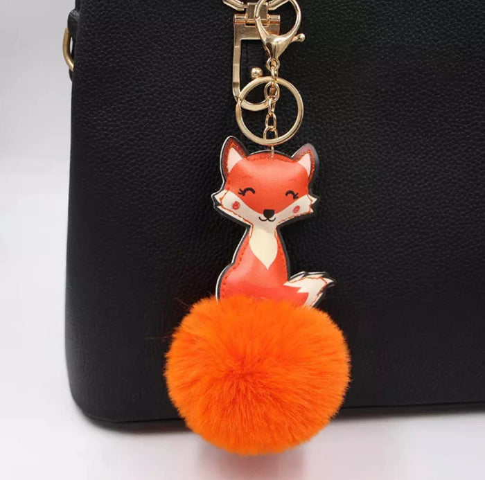 ✨ Keychain: Pom Pom Pets ~ Fox 🦊