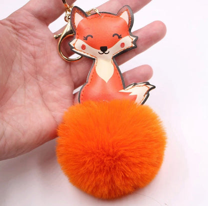 ✨ Keychain: Pom Pom Pets ~ Fox 🦊