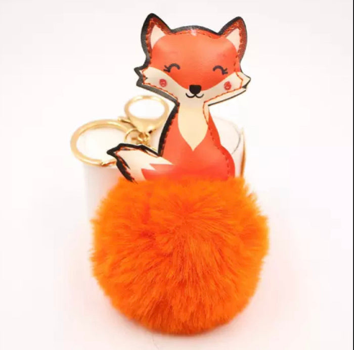 ✨ Keychain: Pom Pom Pets ~ Fox 🦊